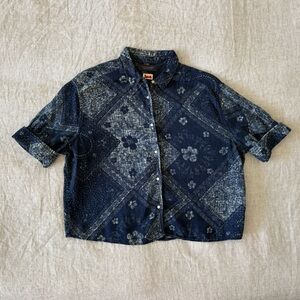 Scotch & Soda Indigo Linen Shirt